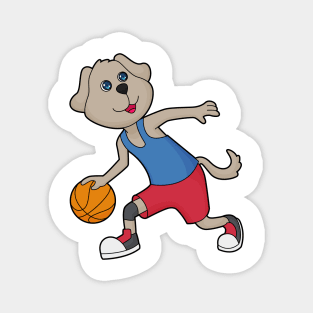 Dog Basketball player Basketball Magnet