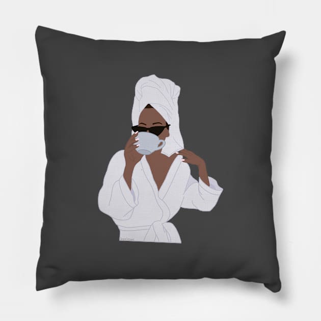 Glam Girl 1 Pillow by morgananjos