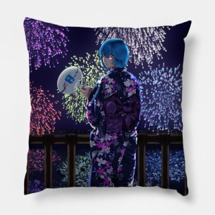 Rei Kimono Background Pillow