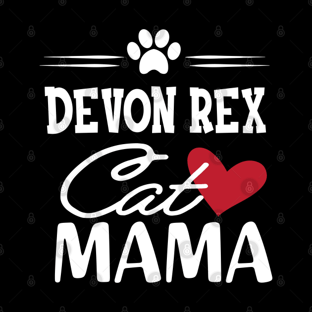 Devon rex cat mama by KC Happy Shop