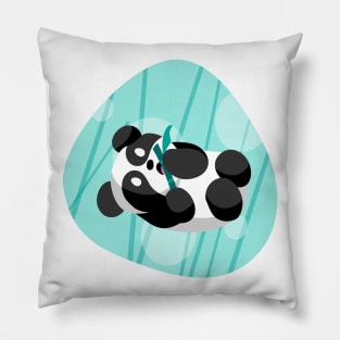 Panda & Bamboo (second background) Pillow