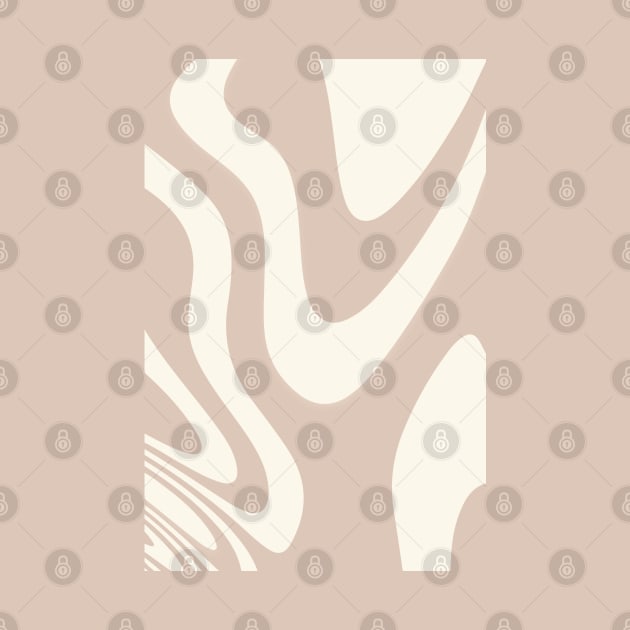 Beige Swirl Fluid Abstract Design by love-fi