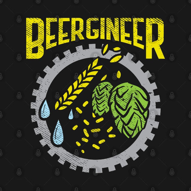 Beergineer Craft Beer Hops Homebrew Beer Brewing by Riffize