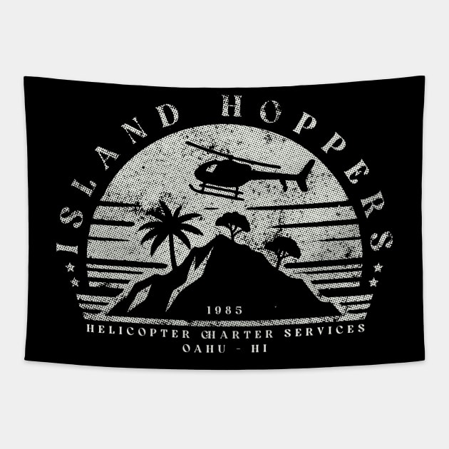 Island Hoppers // Retro Hawaii Design Tapestry by Trendsdk