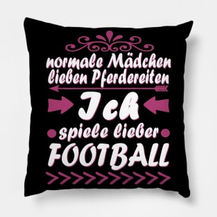 Football Mädchen Touchdown Geschenk Spruch Pillow