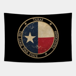 Vintage Texas USA United States of America American State Flag Tapestry