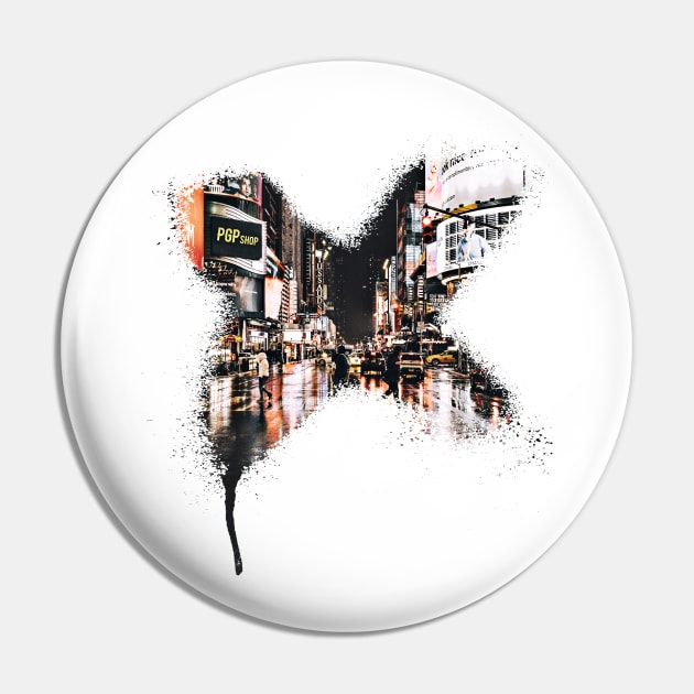 New York City Graffiti Design//TImes Square Pin by PGP