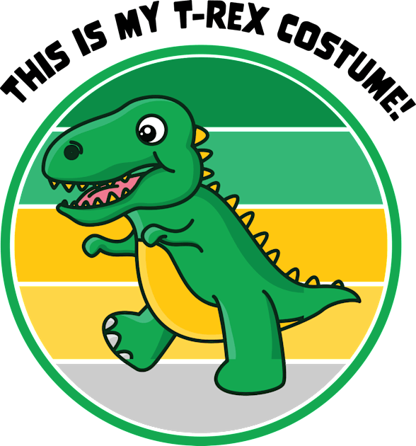 Halloween Kids Dinosaur This is My T-Rex Costume Vintage Kids T-Shirt by CoffeeandTeas