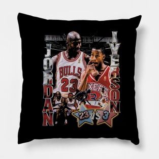 Michael Jordan Vs. Allen Iverson Pillow