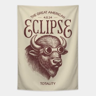 The Great American Eclipse Buffalo Tapestry