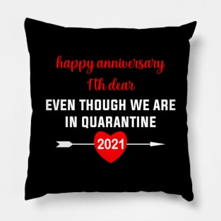 first anniversary quarantine Pillow