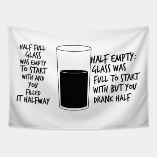 Half Full vs Half Empty Solved Tapestry