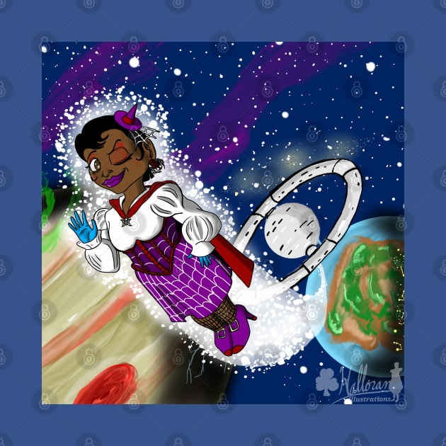 Marjorie the Magical Mystic of Spacetime by Halloran Illustrations