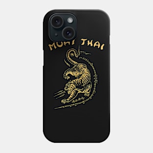 Muay Thai Tiger Sak Yant Tattoo Kickboxing Thailand Phone Case