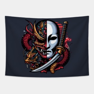 Yakuza Mask Tapestry