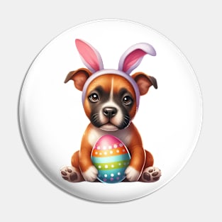 Easter Staffordshire Bull Terrier Dog Pin