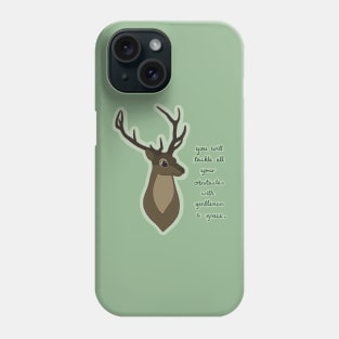 Stag Spirit Animal / You will tackle all your obstacles with gentleness and grace. Phone Case