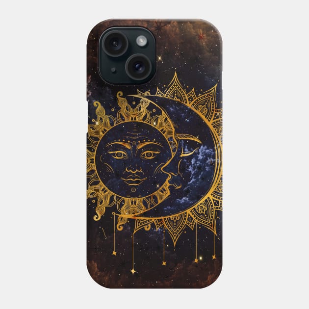 Sun and moon Phone Case by MCAshe spiritual art 