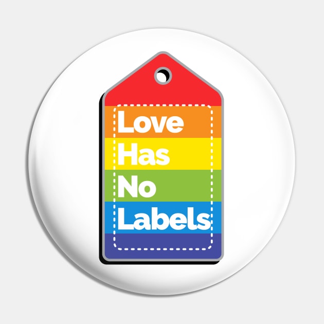 Love has no labels - Love Nas No Labels - Pin | TeePublic