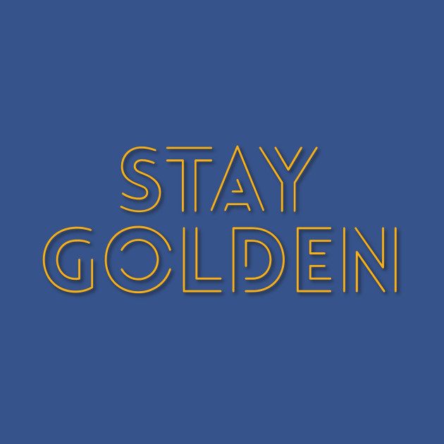 Disover Stay Golden - Golden - T-Shirt