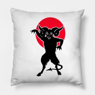 The devil illustrated vintage Pillow