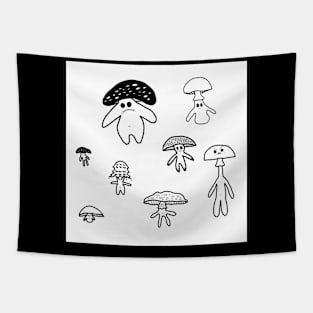 Mushroom Friends Tapestry