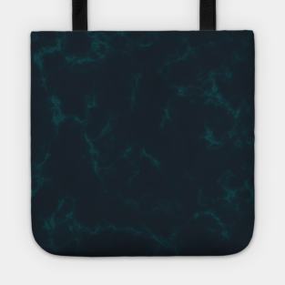 Deep green waves pattern Tote