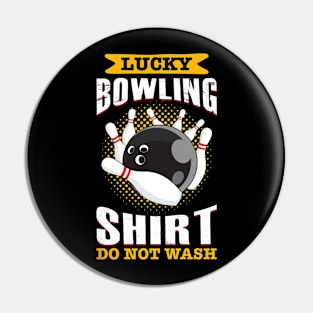 Lucky Bowling Shirt Pin