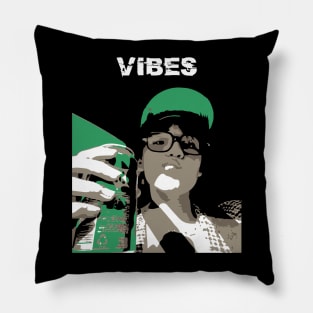 vibes. summer. cool. funny Pillow