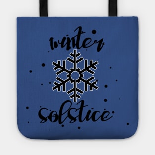 Hello Winter December 21 Winter Solstice Yuletide Tote