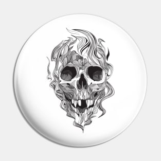 Skull Flame Pin