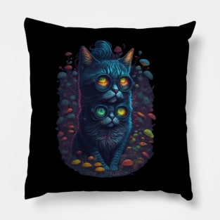 Cat Shirt - Techno Cat - Catsondrugs.com - #catlove #cats #cat #catsofinstagram #of #catlife #catlover #catstagram #catlovers #catoftheday #instagram Pillow