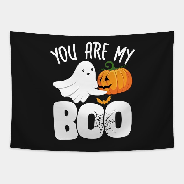 You are my BOO - Matching outfit couple Halloween Tapestry by JosanDSGN