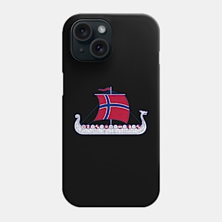 Norge Viking Ship Scandinavian Norway Flag Phone Case