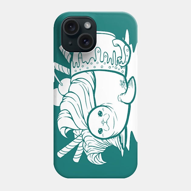 Sundae Seal Line Art Illustration Phone Case by zarya_kiqo