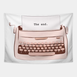 The End Typewriter Great Writer Writing Design Novel Novelist Tapestry