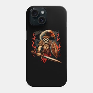 Skeleton warrior Phone Case