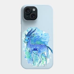 Blue Splash Gazelle Phone Case