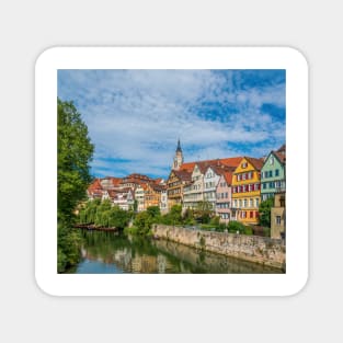 Tübingen - Picture Postcard View from the Neckar Bridge Magnet