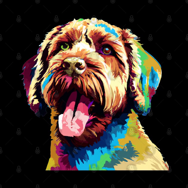 Lagotto Romagnolo Pop Art - Dog Lover Gifts by PawPopArt