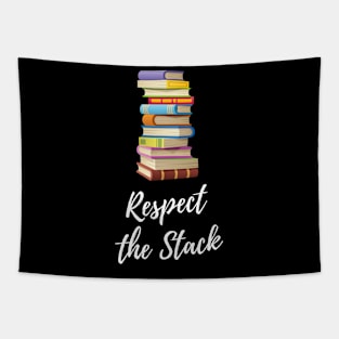 Respect the Stack - Books Tapestry