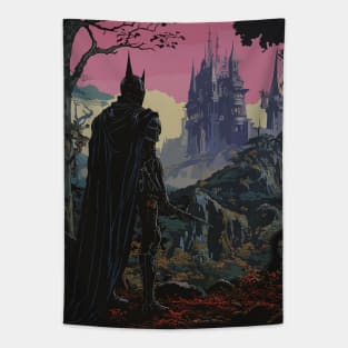 Dark Fantasy Warrior Tapestry