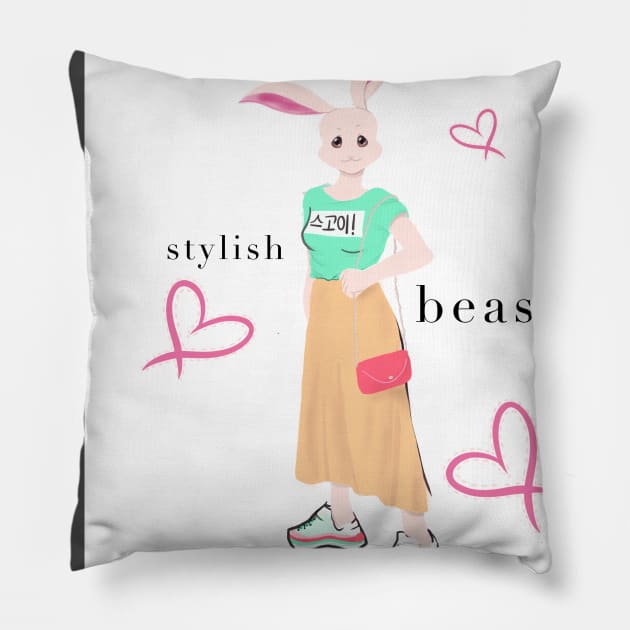 Haru Beastars Fashion Stylish Beast Pillow by carolyvesartwork