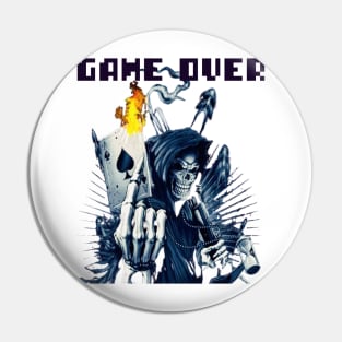 Game over tshirt Pin