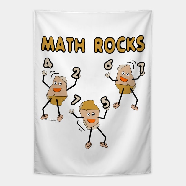 Math Rocks School Subject Tapestry by Barthol Graphics