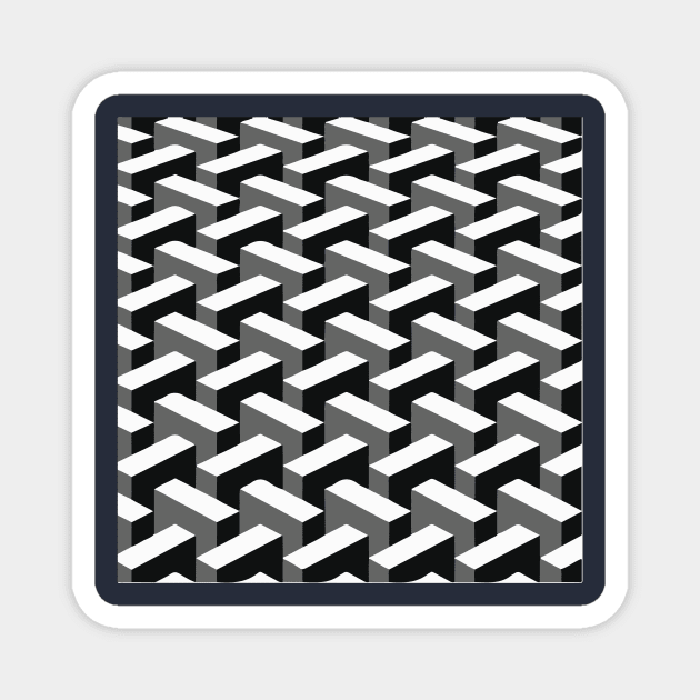 Escher pattern Magnet by burropatterns