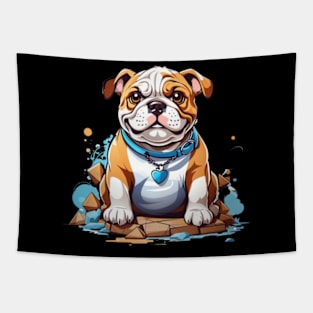 Cute Bulldog Tapestry