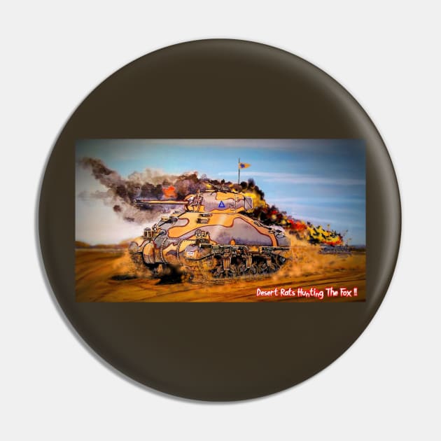 M-4 Sherman-Desert Rats Pin by WarDaddy