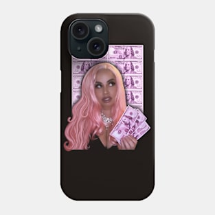 Ivetastic pink hair pink money Phone Case