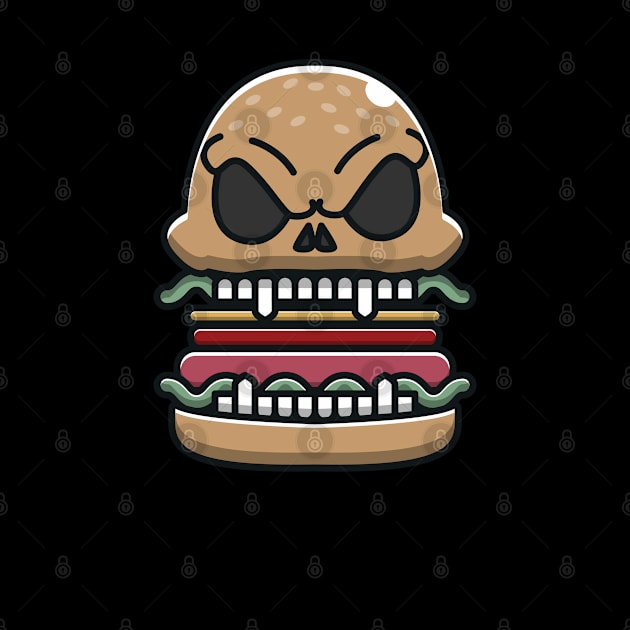 spooky hamburger by fflat hds